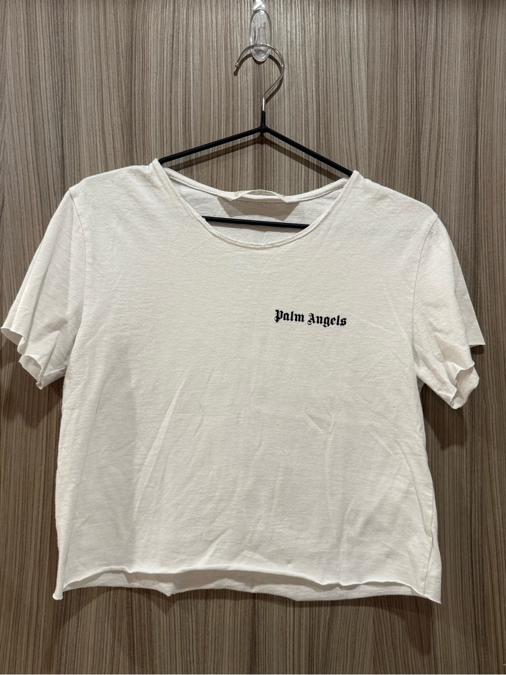 Palm Angels Classic Logo Cropped T-Shirt - White – Size XS